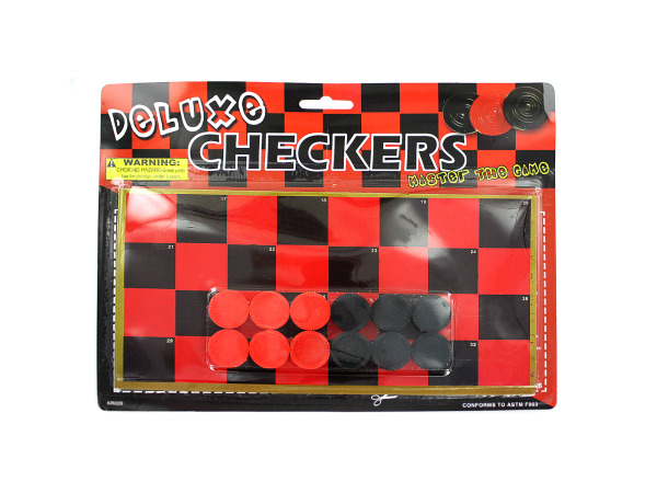 Toy checkerboard with checkers