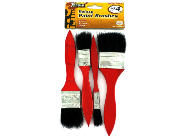 4 Pack deluxe paint brushes