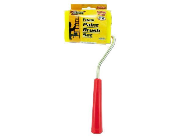 Paint brush roller with extra sponge