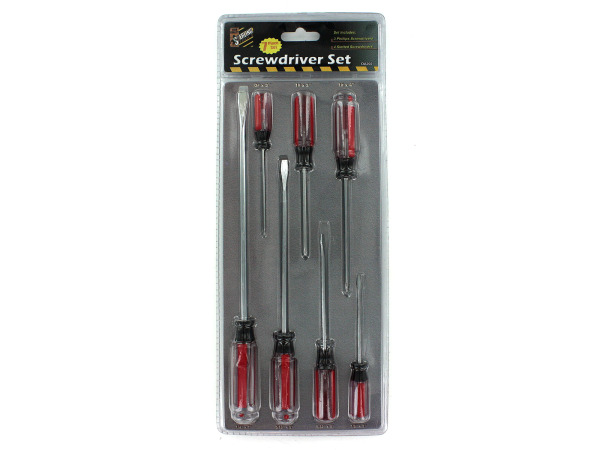 7 Pack phillips and slotted screwdriver set