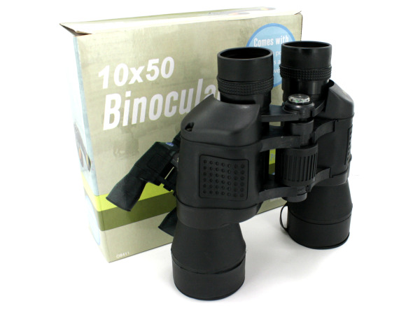 Binoculars with compass