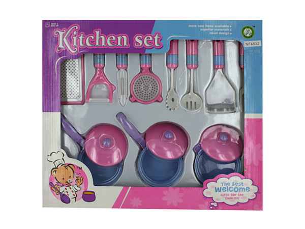 Kitchen cooking play set
