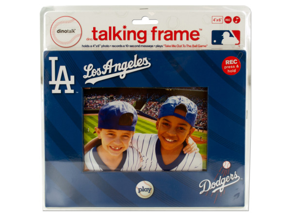 los angeles dodgers 4 x 6 recordable picture frame