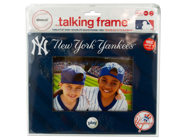 new york yankees 4 x 6 recordable picture frame