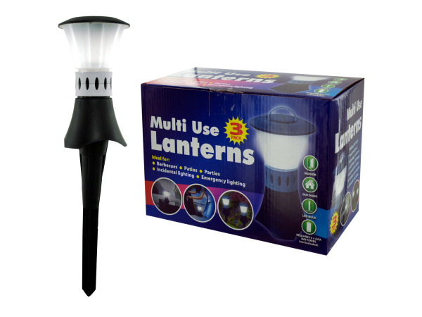3-Piece LED Touch Lantern Garden Lights