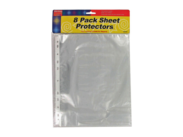 Plastic sheet protectors
