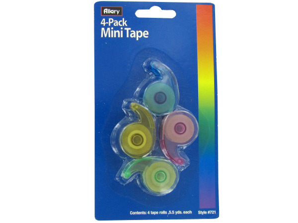 4-pack mini tape, 5 1/2 yards each