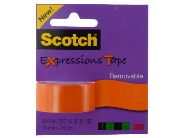 Scotch Expressions Removable Tape - Orange