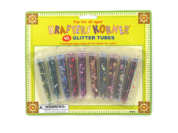 Craft glitter tubes