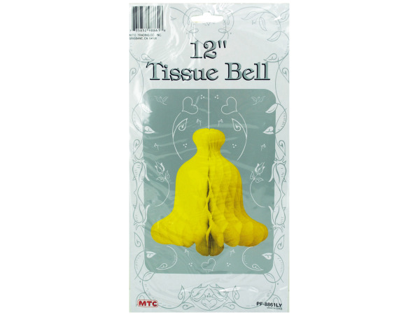 12" yellow tissue bell