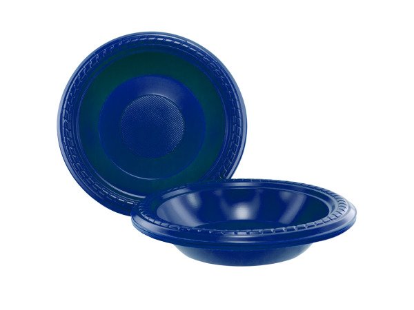 10 pack 7" blue plastic bowls