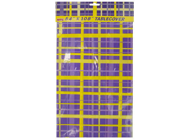 54"x108" Purple/Yellow tablecover
