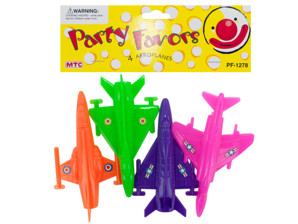 4 pack aeroplanes party favors