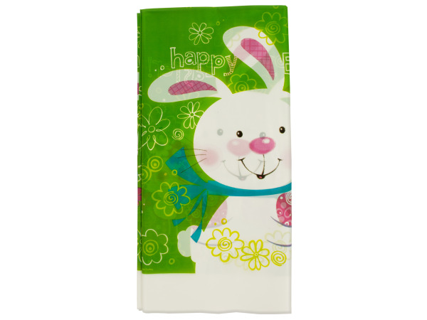 54 x 108 inch plastic hoppy bunny tablecover
