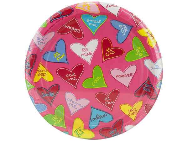 8 pack 6.75 inch candy crush paper plates