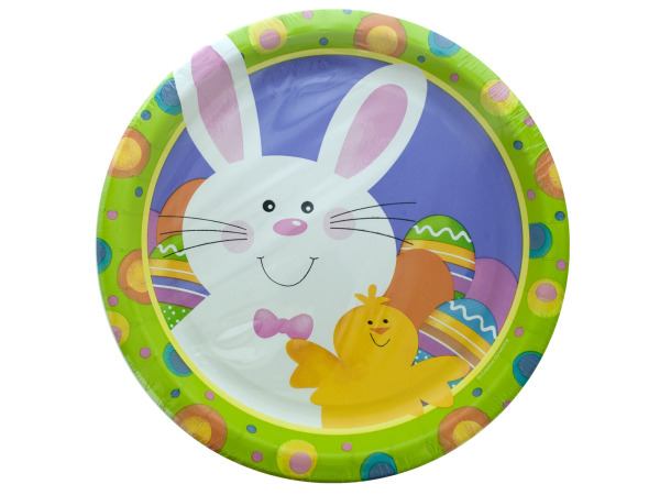 8 pk 8 3/4 in bunny and buddies plates
