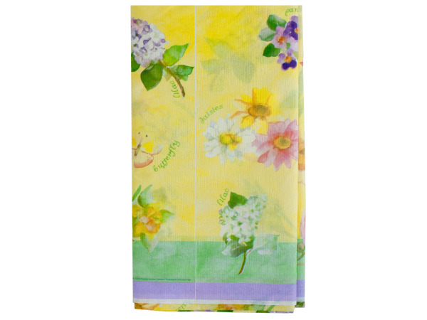54 x 84 spring blossoms paper tablecloth