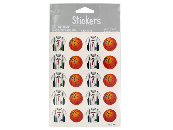 Basketball and All Star Jersey Stickers