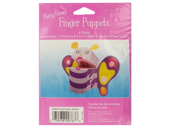 Butterfly Finger Puppets Party Favors