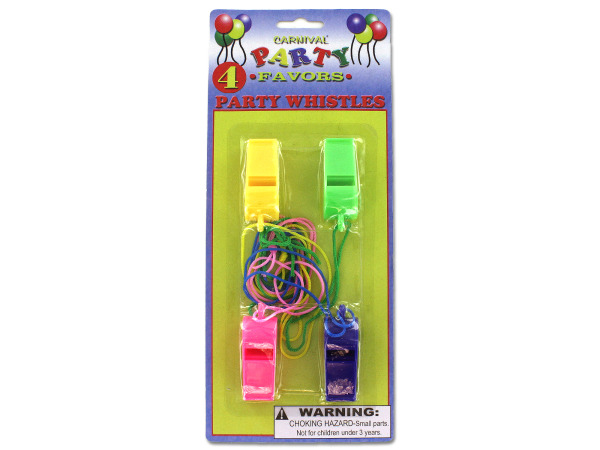 Whistle party favors