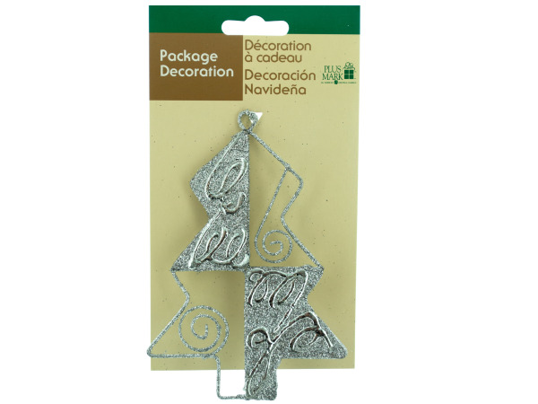 Silver Christmas Tree Gift Ornament