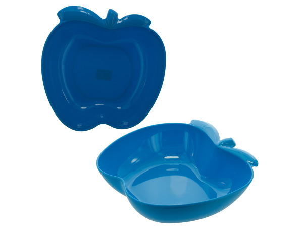 peach shaped bowl blue