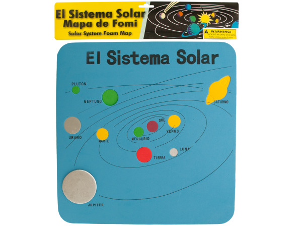 Spanish Solar System Foam Map