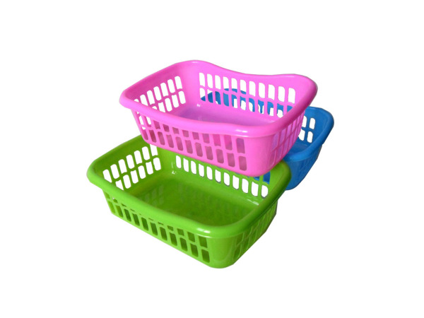 Colorful plastic baskets