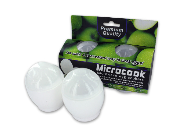 Microwave egg cookers, set of 2