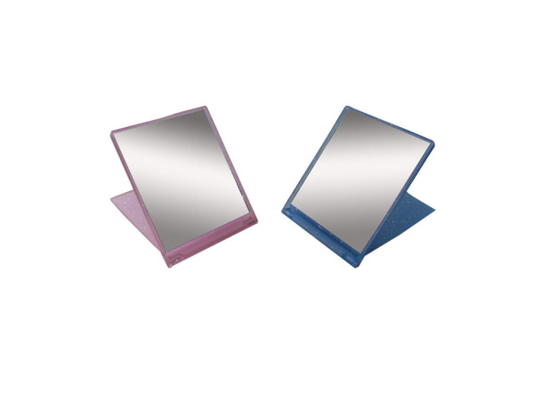 Foldable square compact mirror