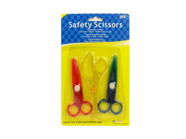 Safety scissors, pack of 3