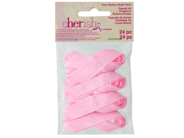 cherish 24 pack pink ribbons