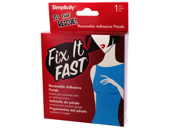 fix it fast 1 pair reusable adhesive petals