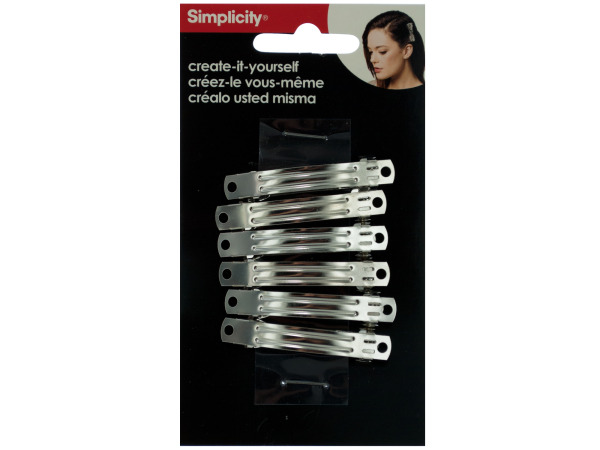 simplicity 6 pack small create it yourself barrettes