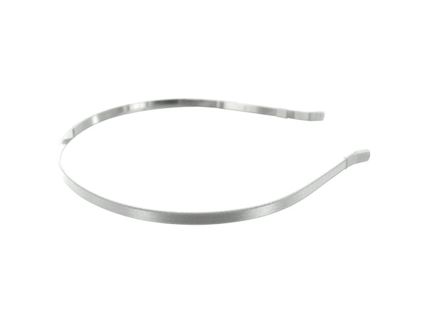 simplicity 1/4 inch white satin headband