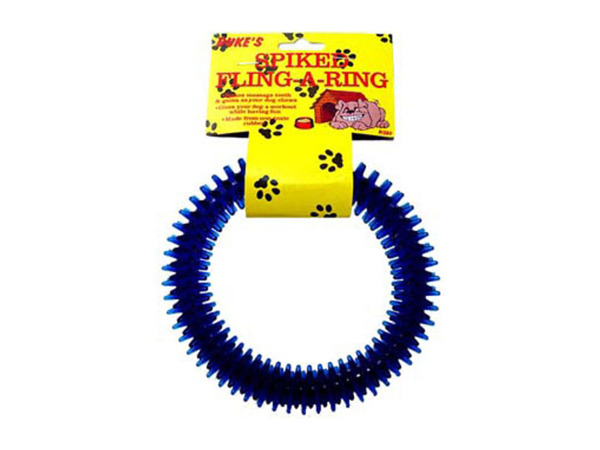 Spike fling-a-ring dog toy